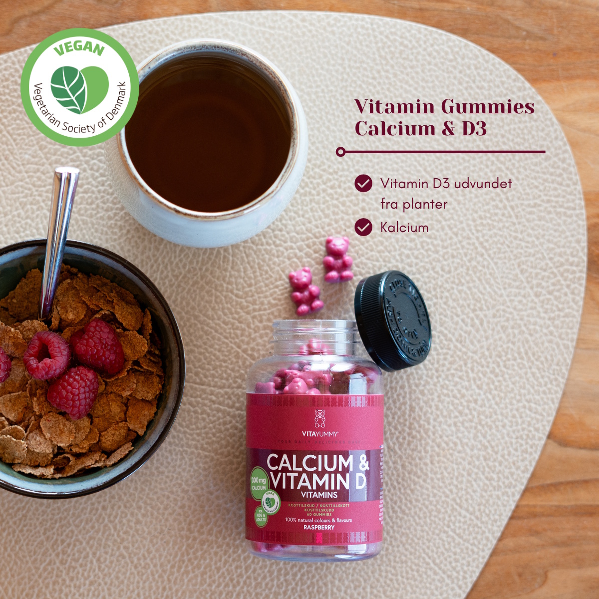 VitaYummy Calcium & Vitamin D, Rasberry