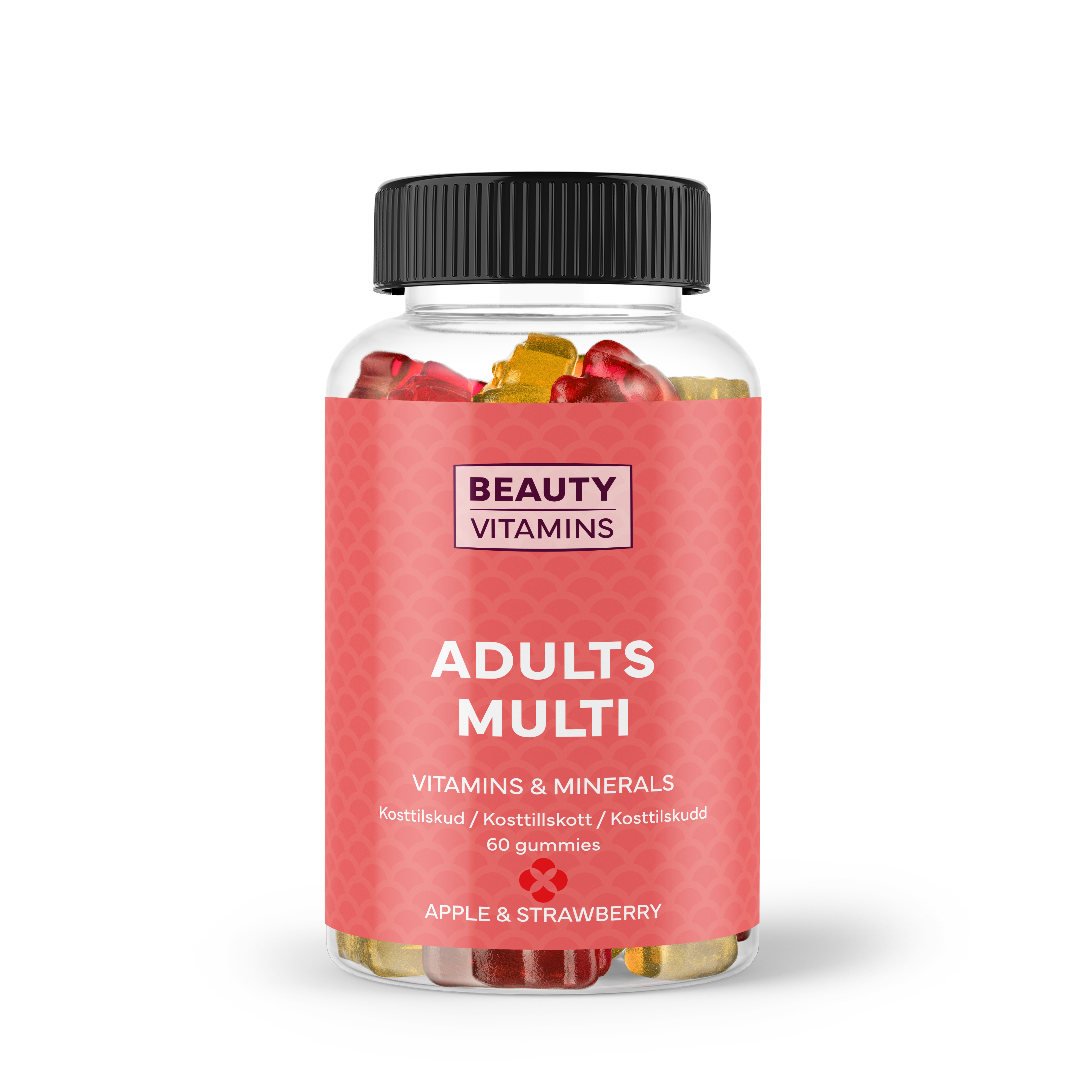 Beauty Vitamins Adults Multi (Apple, Strawberry) - 60 stk.