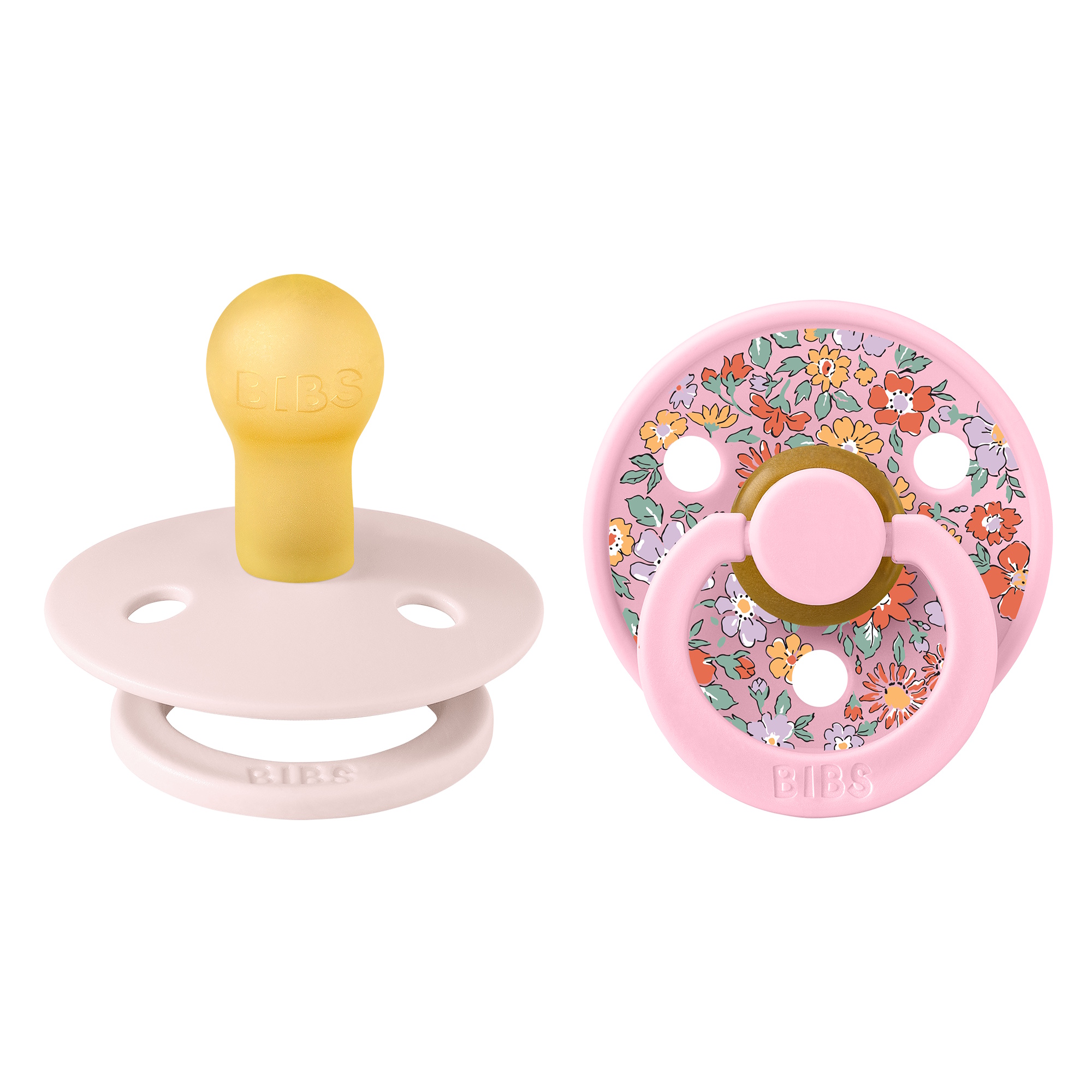 BIBS x Liberty Pacifier Colour 2 pack Oscar Meadow Latex Size 1 Petal Mix