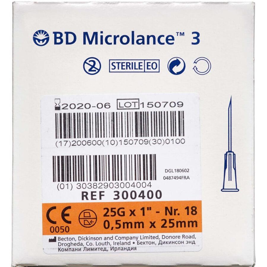 Microlance 3 Kanyler 25G1' Orange