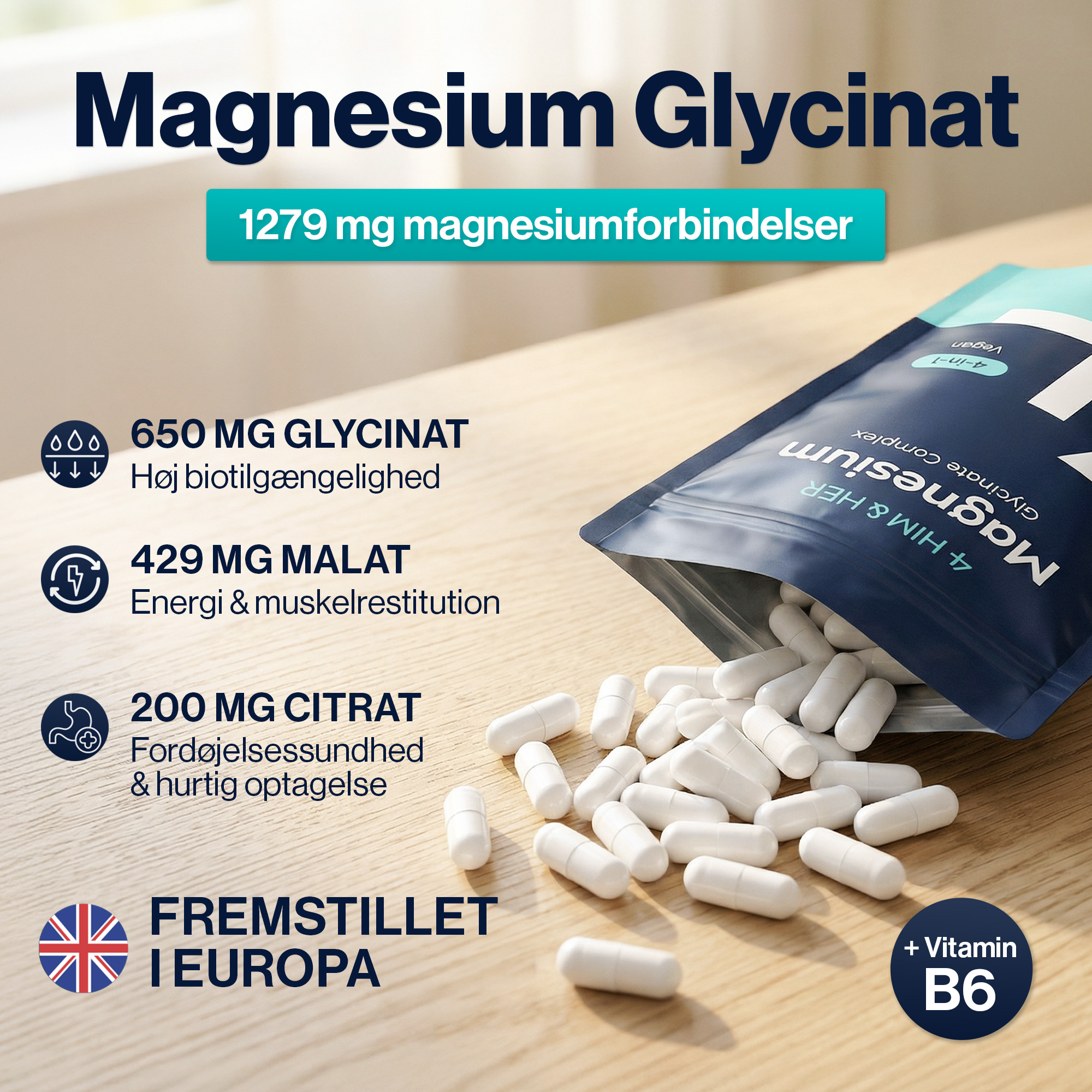 4 HIM & HER Magnesium Glycinate Complex