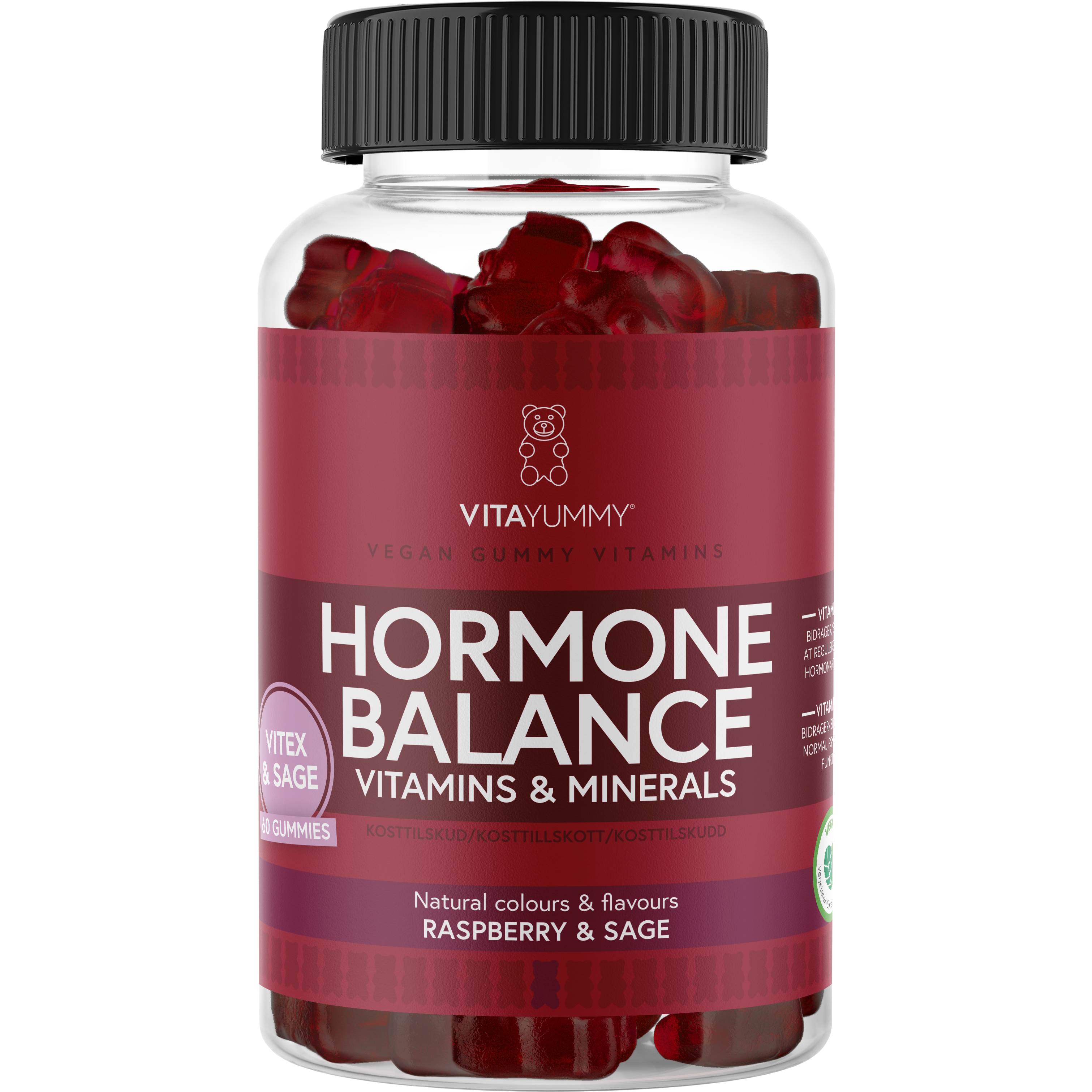 VitaYummy Hormone Balance (Raspberry & Sage) - 60 stk.