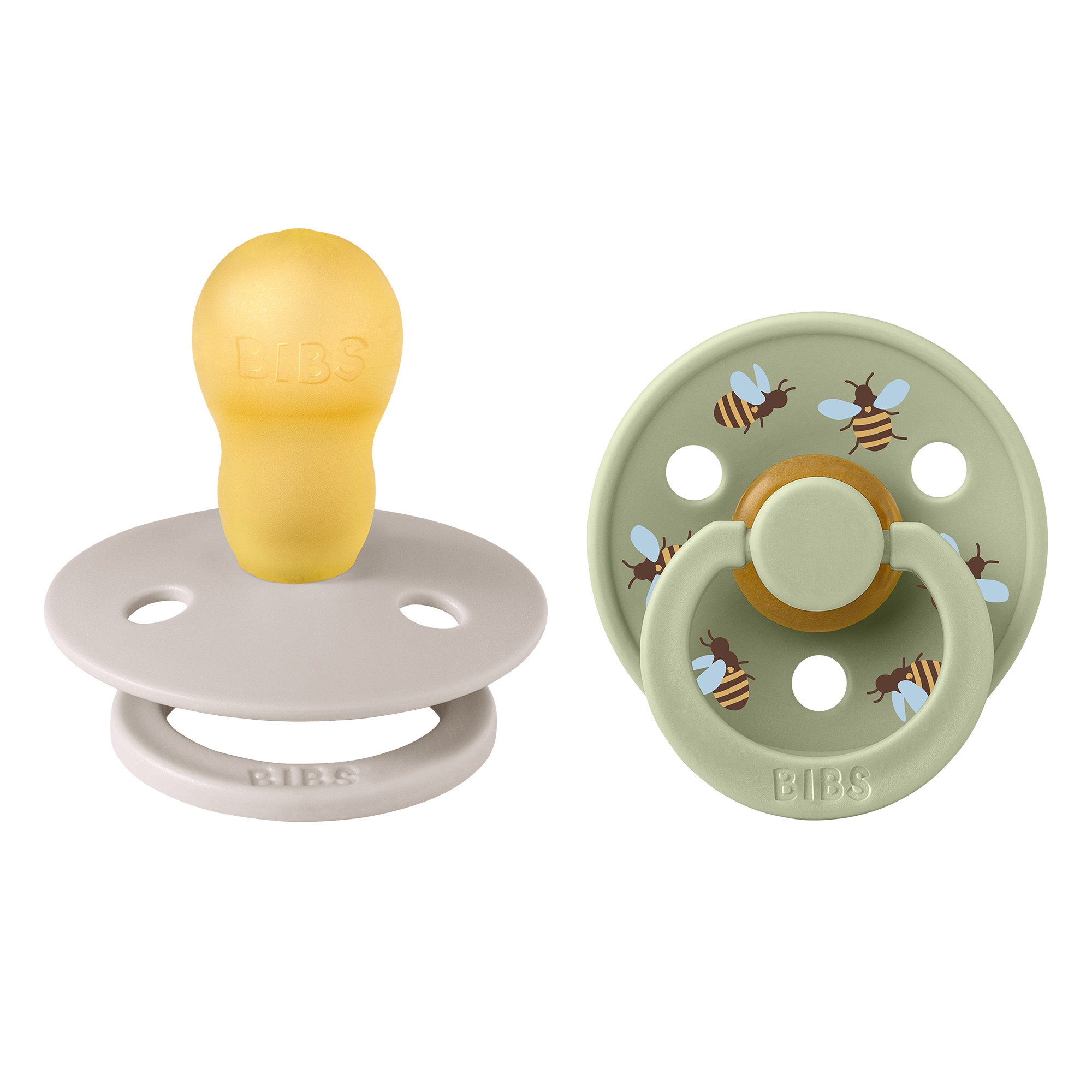 BIBS Pacifier Studio Colour 2-pak Bumblebee Mushroom Mix Size 3
