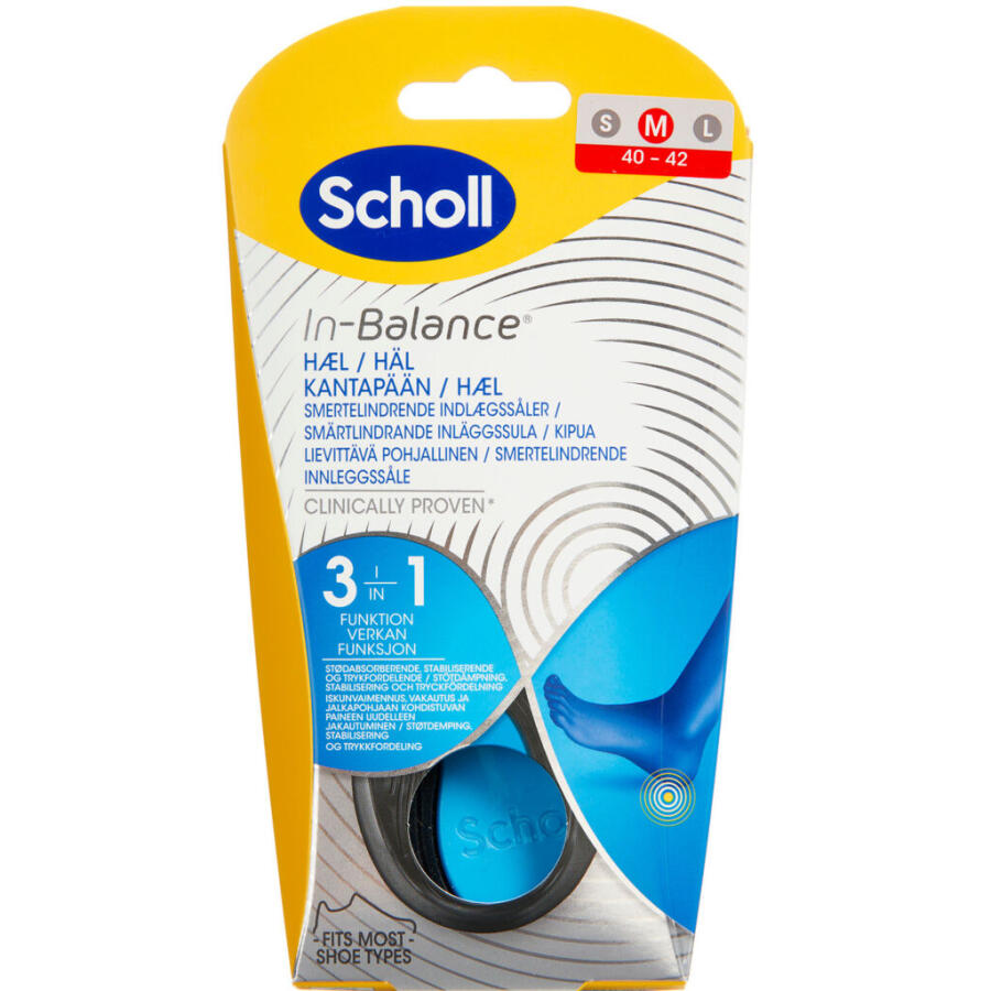 Scholl In-balance Sål Hæl Str. M