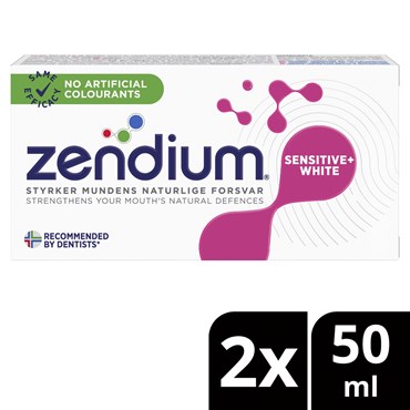 Zendium Sensitive White Tandpasta 2 x 50 ml