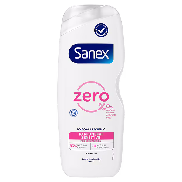 Sanex Shower Gel Zero% 600 ml.
