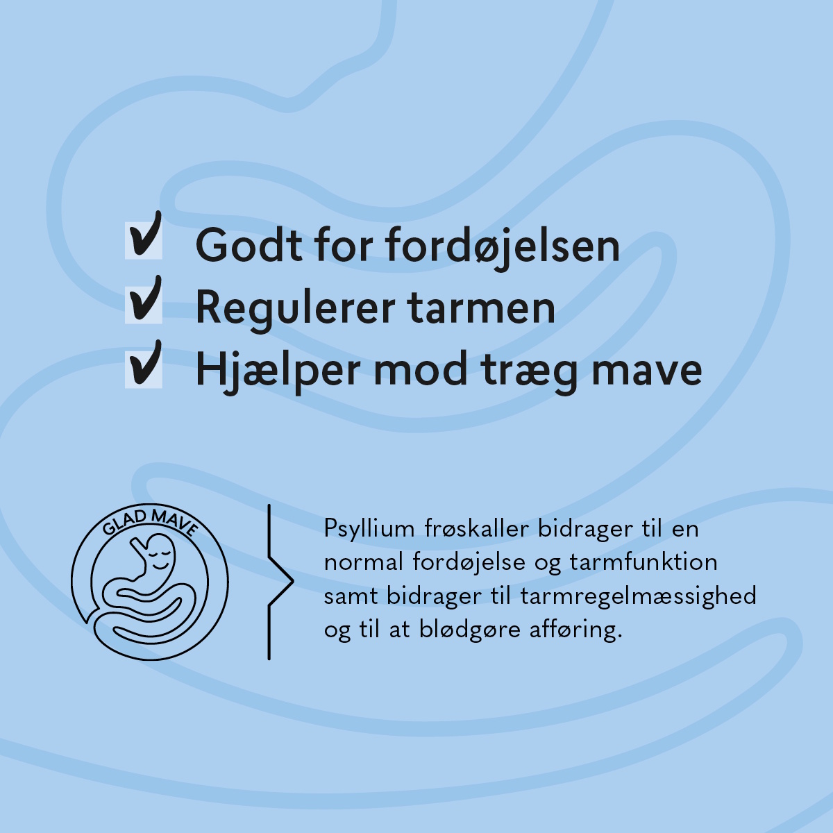 HUSK Psyllium Mavebalance Mælkesyre Pulver