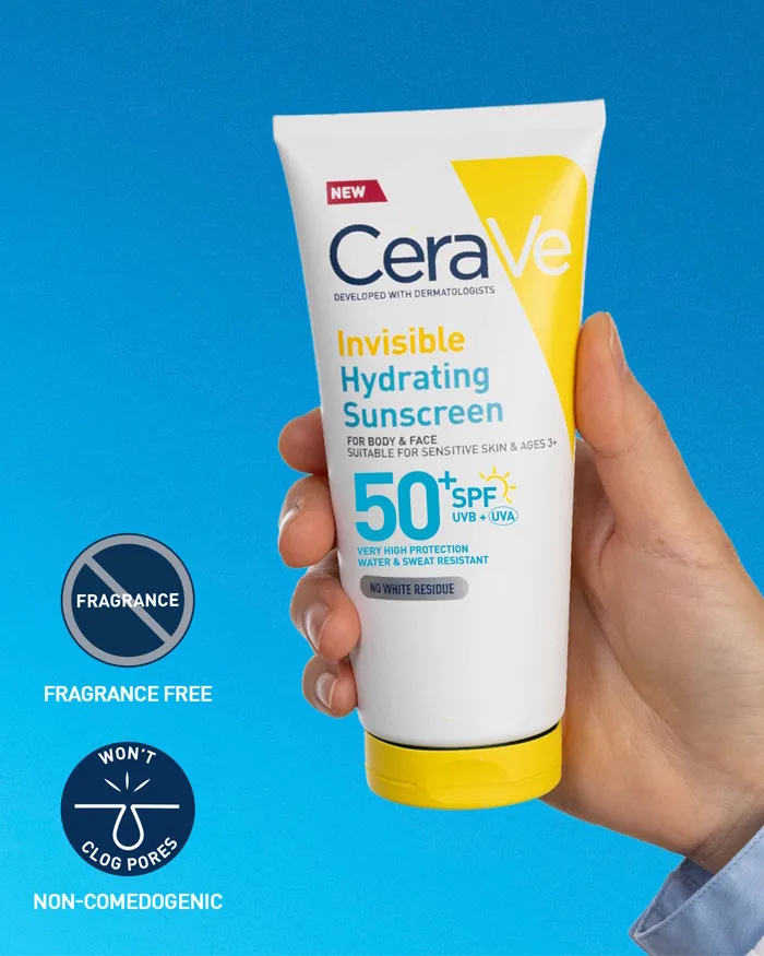 CeraVe Invisible Hydrating Sunscreen SPF 50+