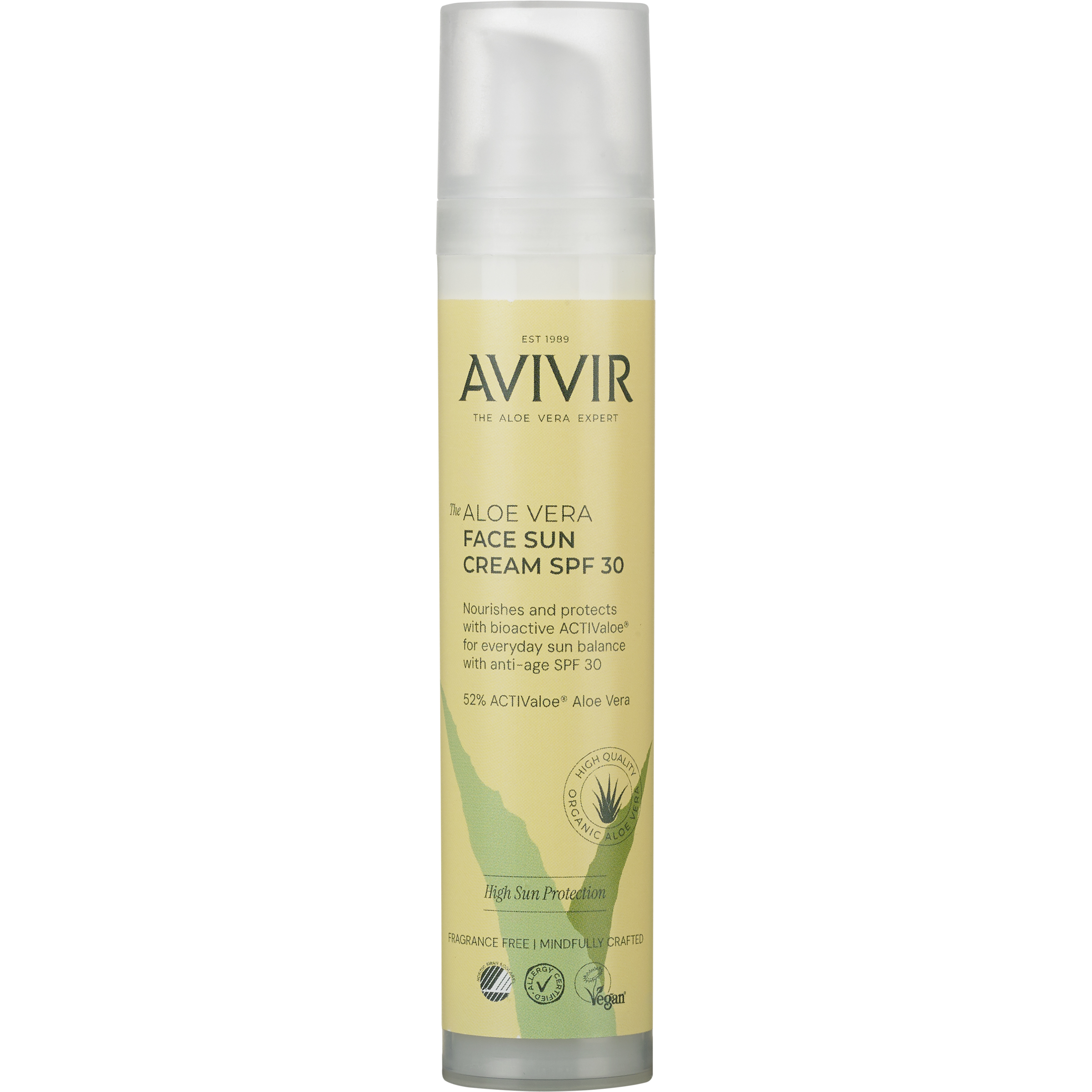 AVIVIR Aloe Vera Sun Face SPF 30