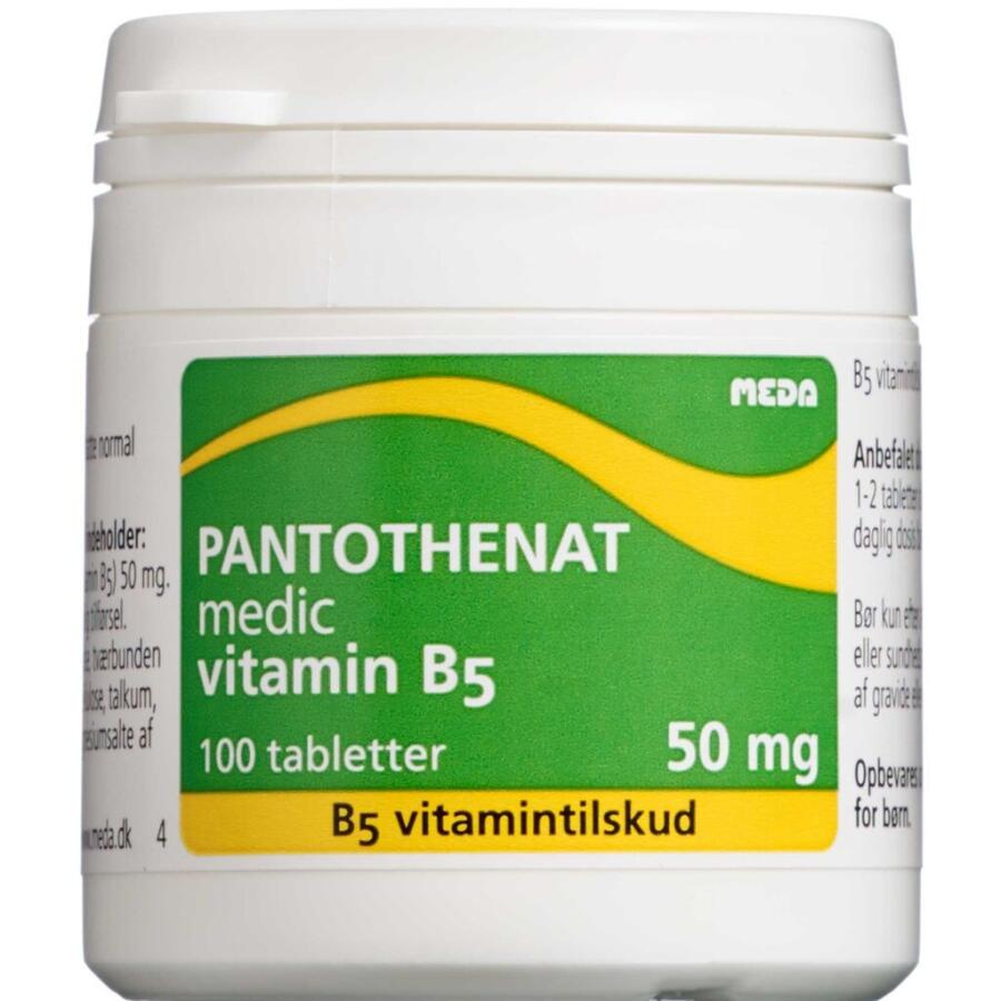 Pantotenat Vitamin B5 tabletter