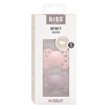 BIBS Infinity 2-pak Blossom/Dusky Lilac Size 2