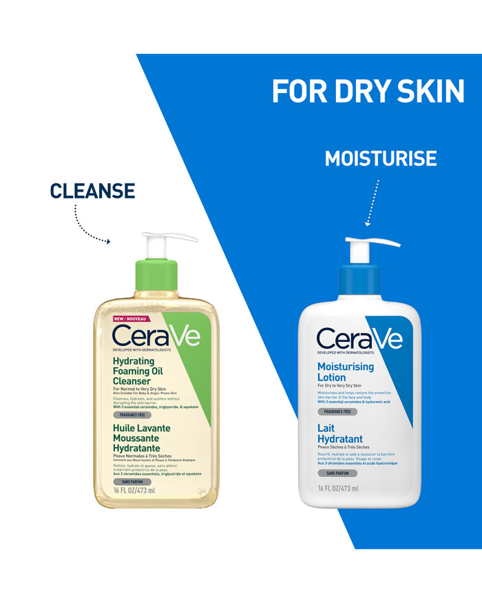 Cerave Fugtgivende Renseolie