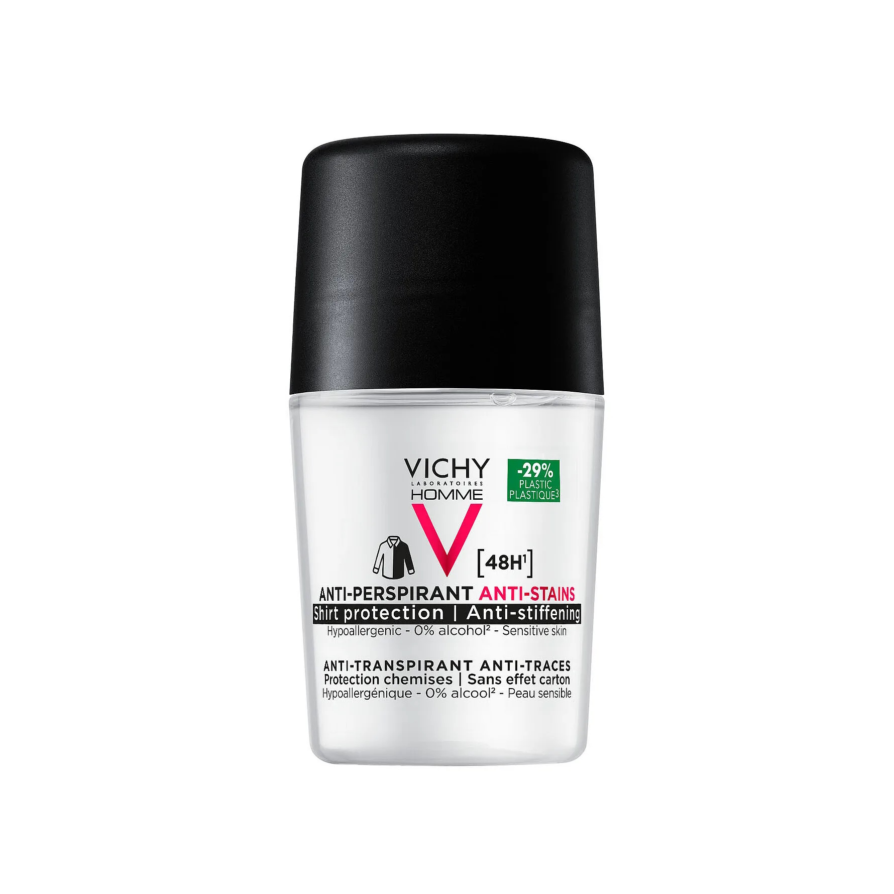 Vichy Homme Deo Shirt Protection 48T