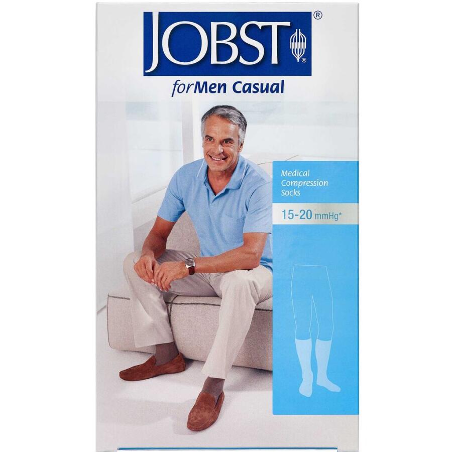 Jobst Men Sort Kompressionsstrømpe Str. L