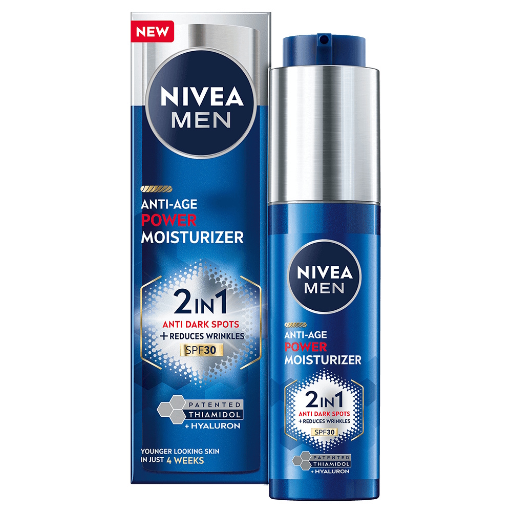 NIVEA Men Anti-Age 2in1 Power Moisturiser SPF 30