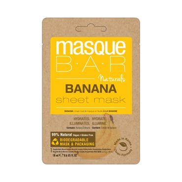 MasqueBar Naturals Banana Sheet Mask