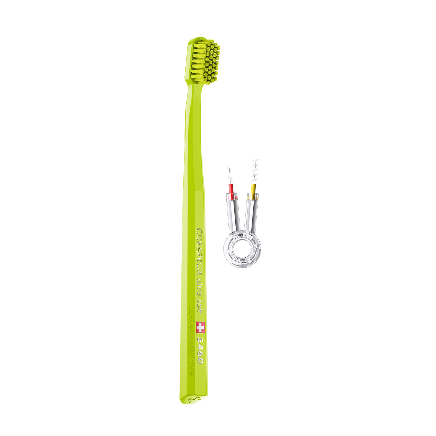 Curaprox 5460 Ultra Soft Tandbørste + 2 stk. Mellemrumsbørste