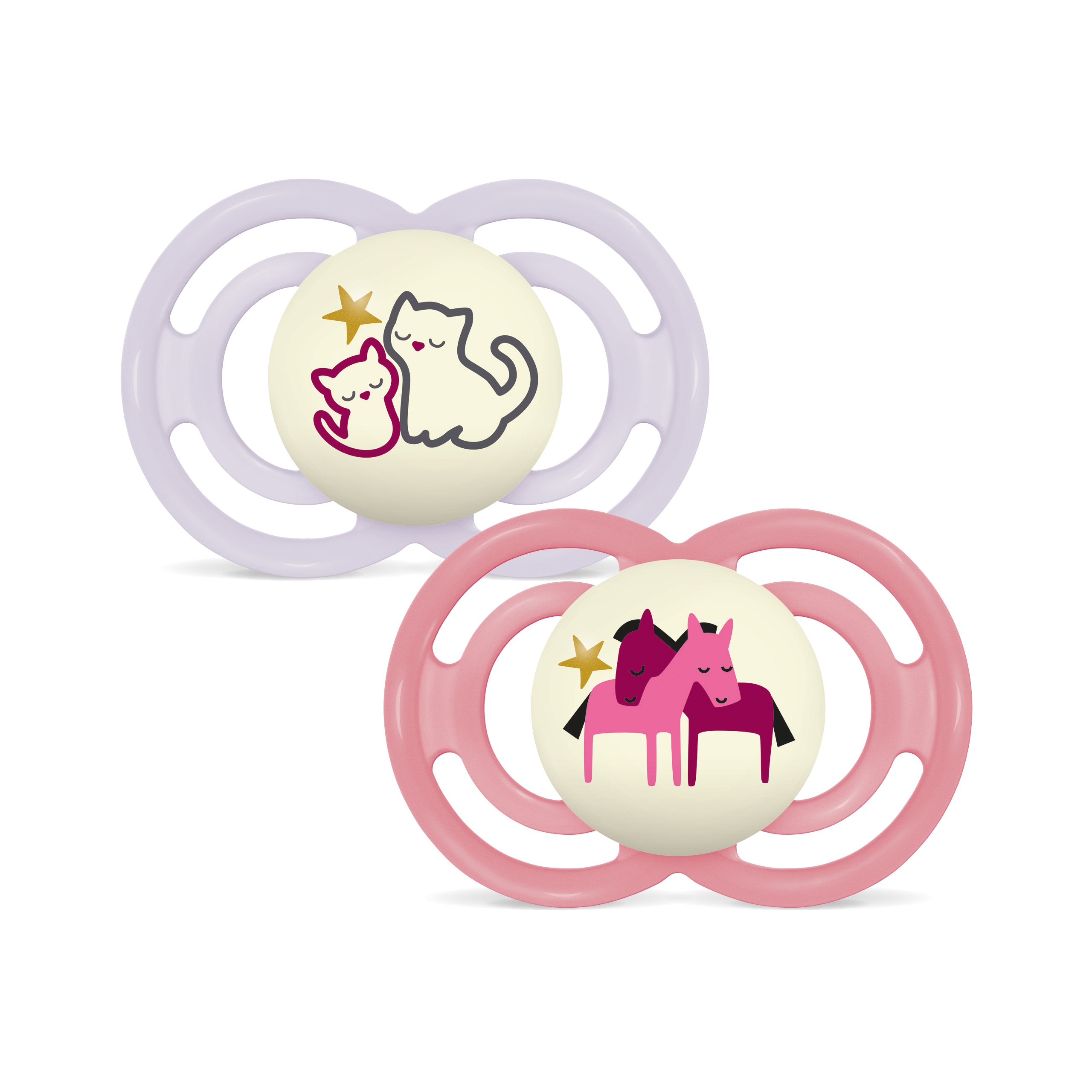 MAM Perfect Night Silk 6-16m 2p Box V Pink