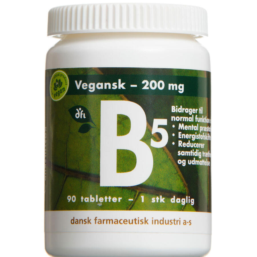 Dansk Farmaceutisk Industri B5 200 mg Vegansk