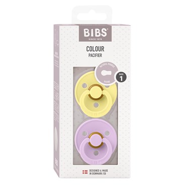 BIBS Colour 2-pak Sunshine/Violet Sky Size 1