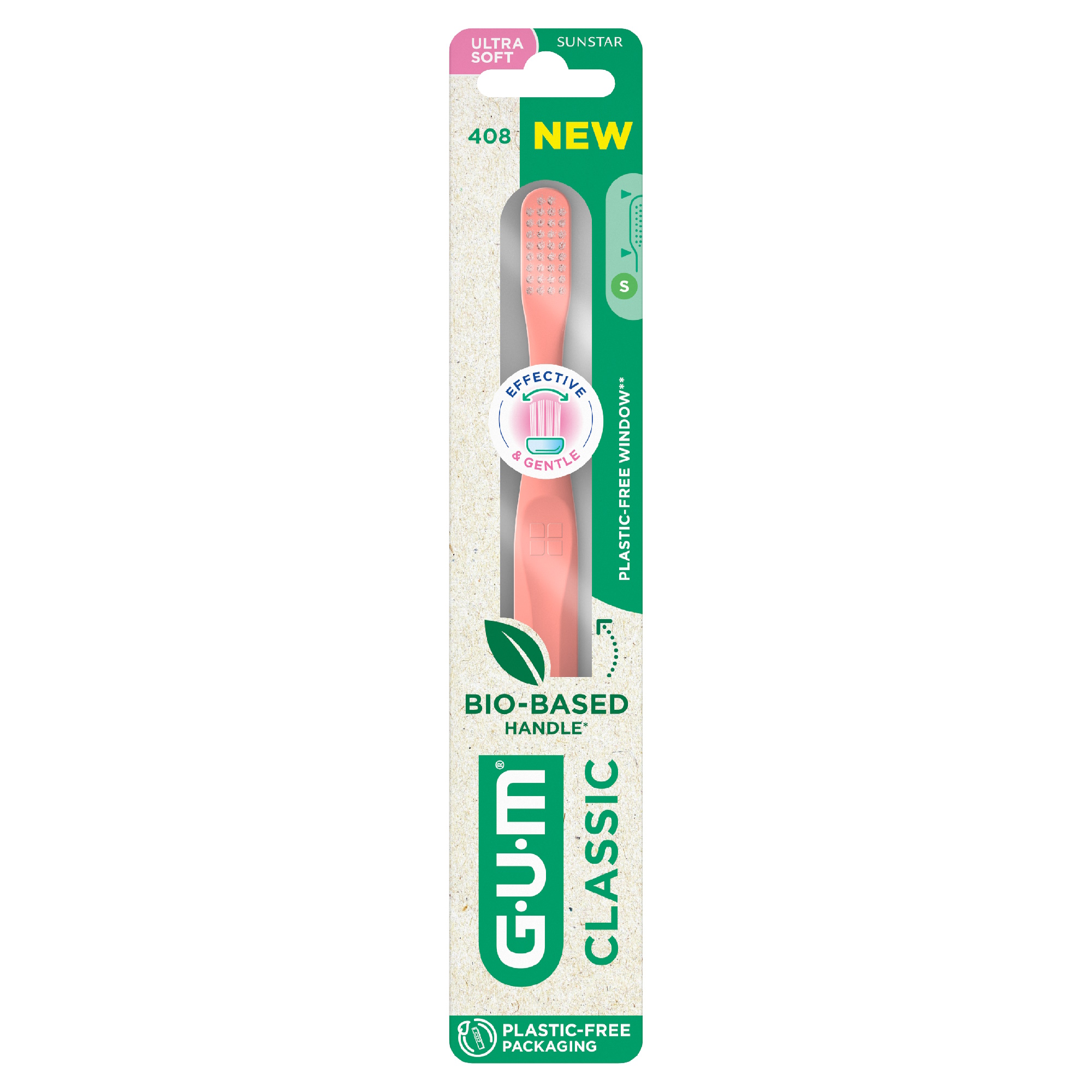 Gum Classic 408 Tandbørste Ultra Soft