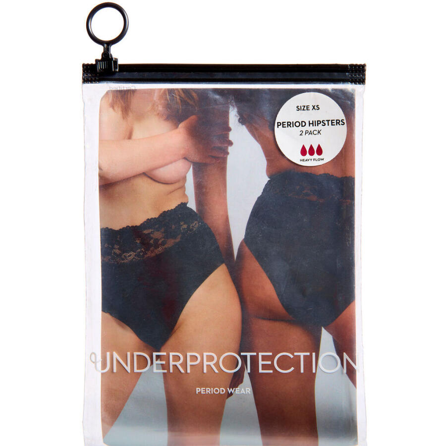 Underprotection Penelope Period Hipsters Sort XS