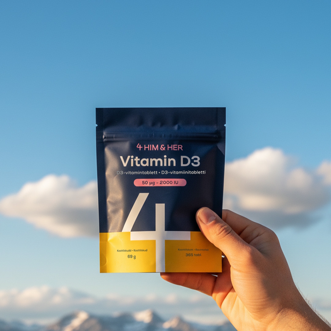 4 Him & Her Vitamin D3 2000IU NORDIC 365 pcs