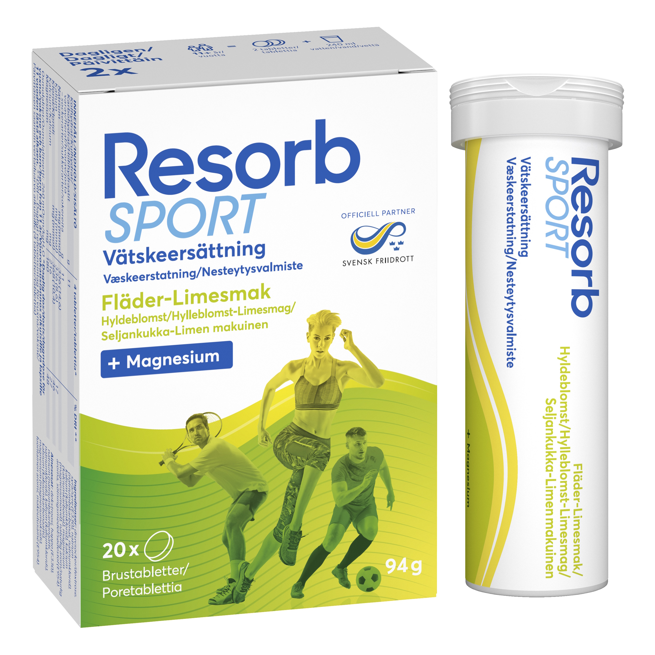 Resorb Sport Hyldeblomst Lime
