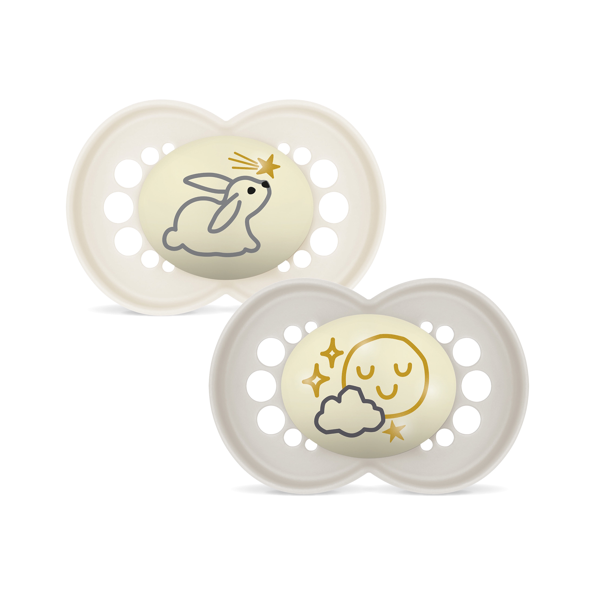 MAM Orig Night 16-36m Silk 2p Box V Neutral