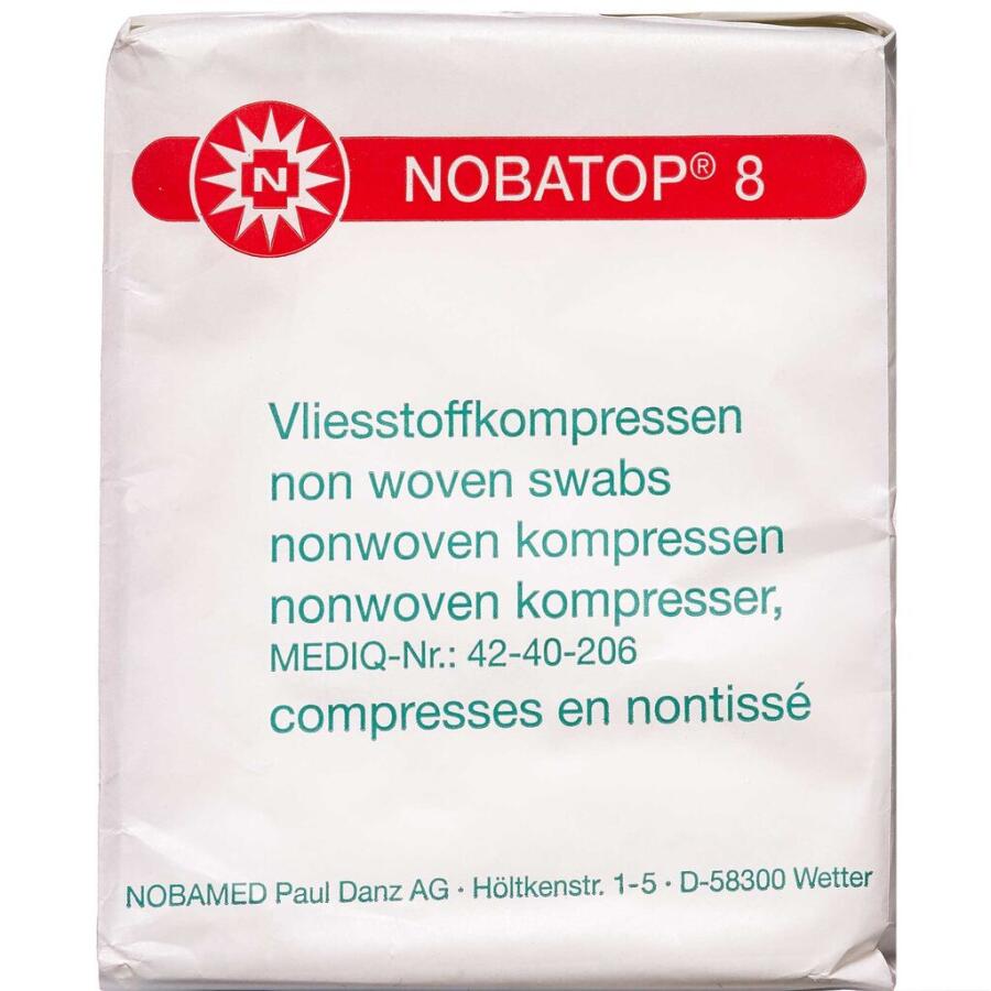 NOBATOP 8 Kompres usteril 10 x 10 cm