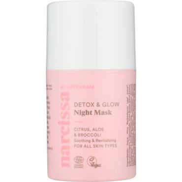 Narcissa By Urtekram Detox & Glow Night Mask 50ml