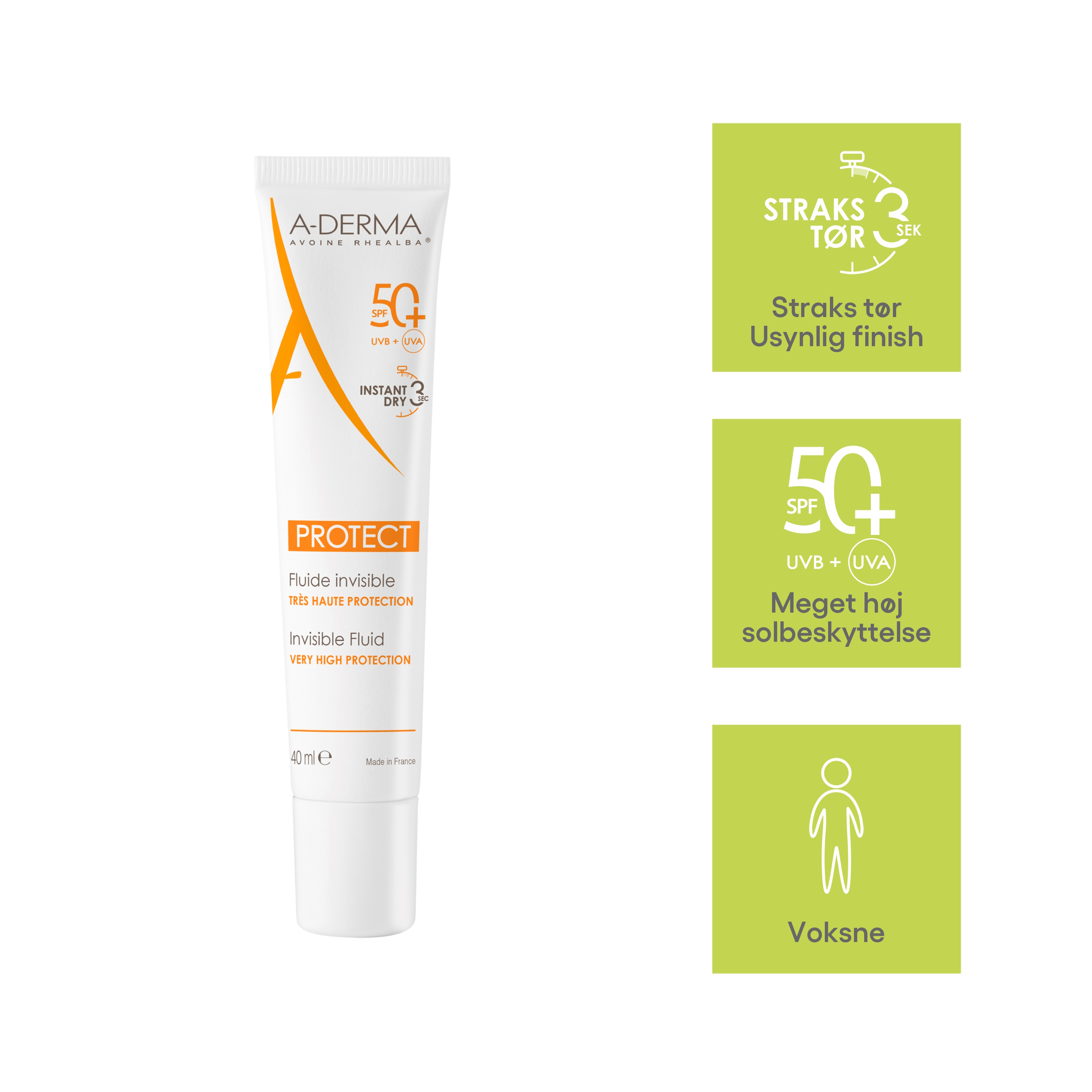 A-Derma Protect Invisible Fluid SPF 50+