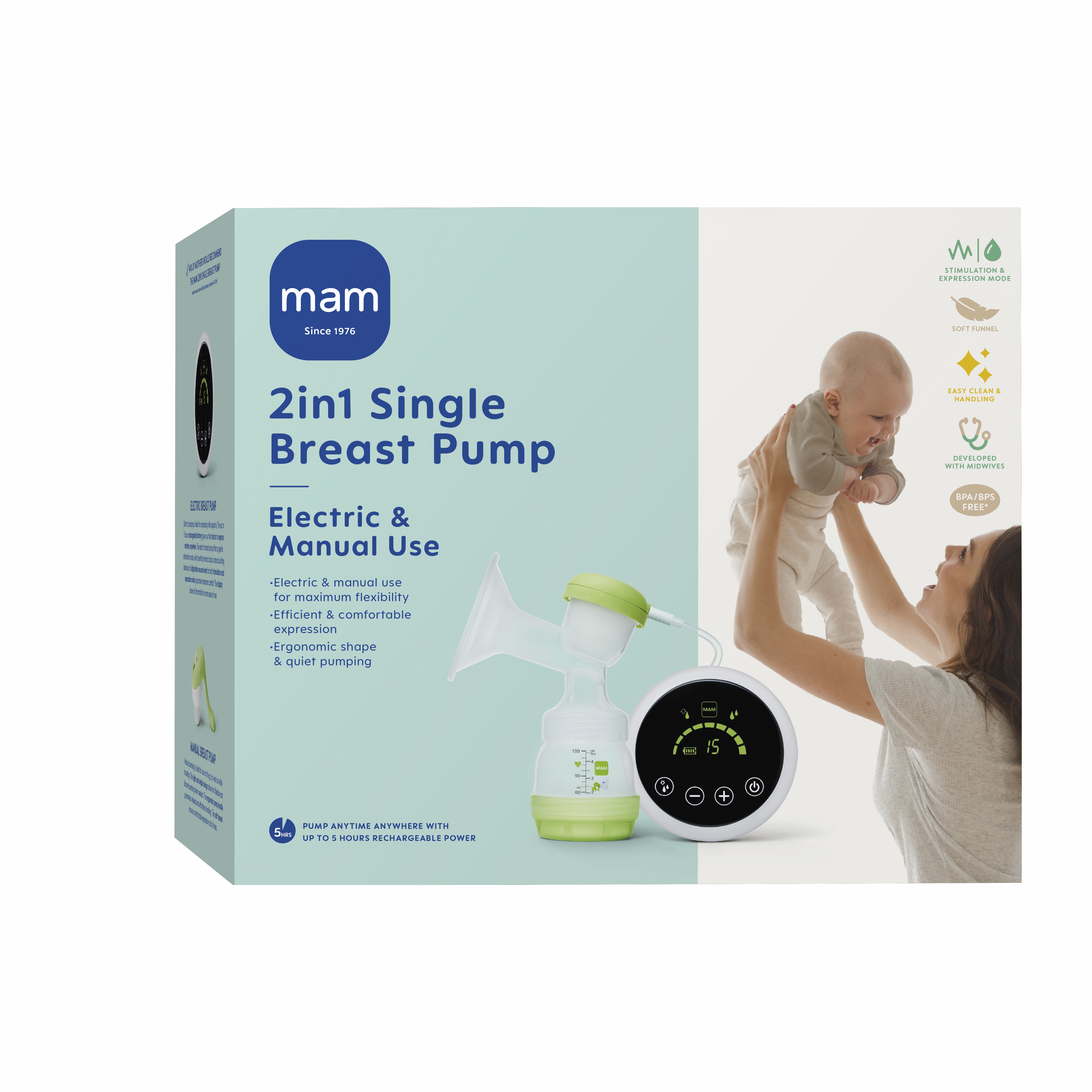 MAM 2in1 Electric & Manual Breast Pump