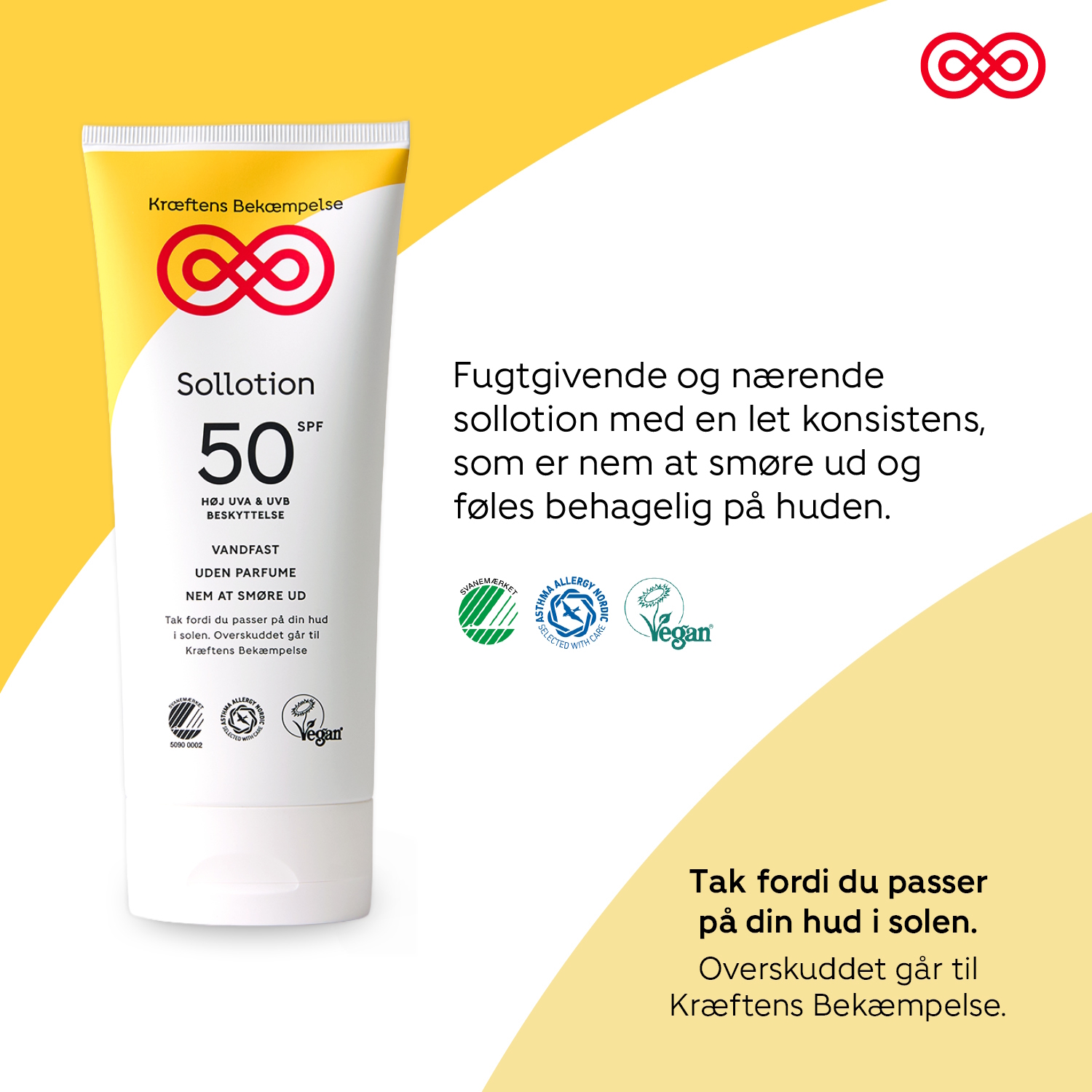 Kræftens Bekæmpelse Sollotion SPF 50