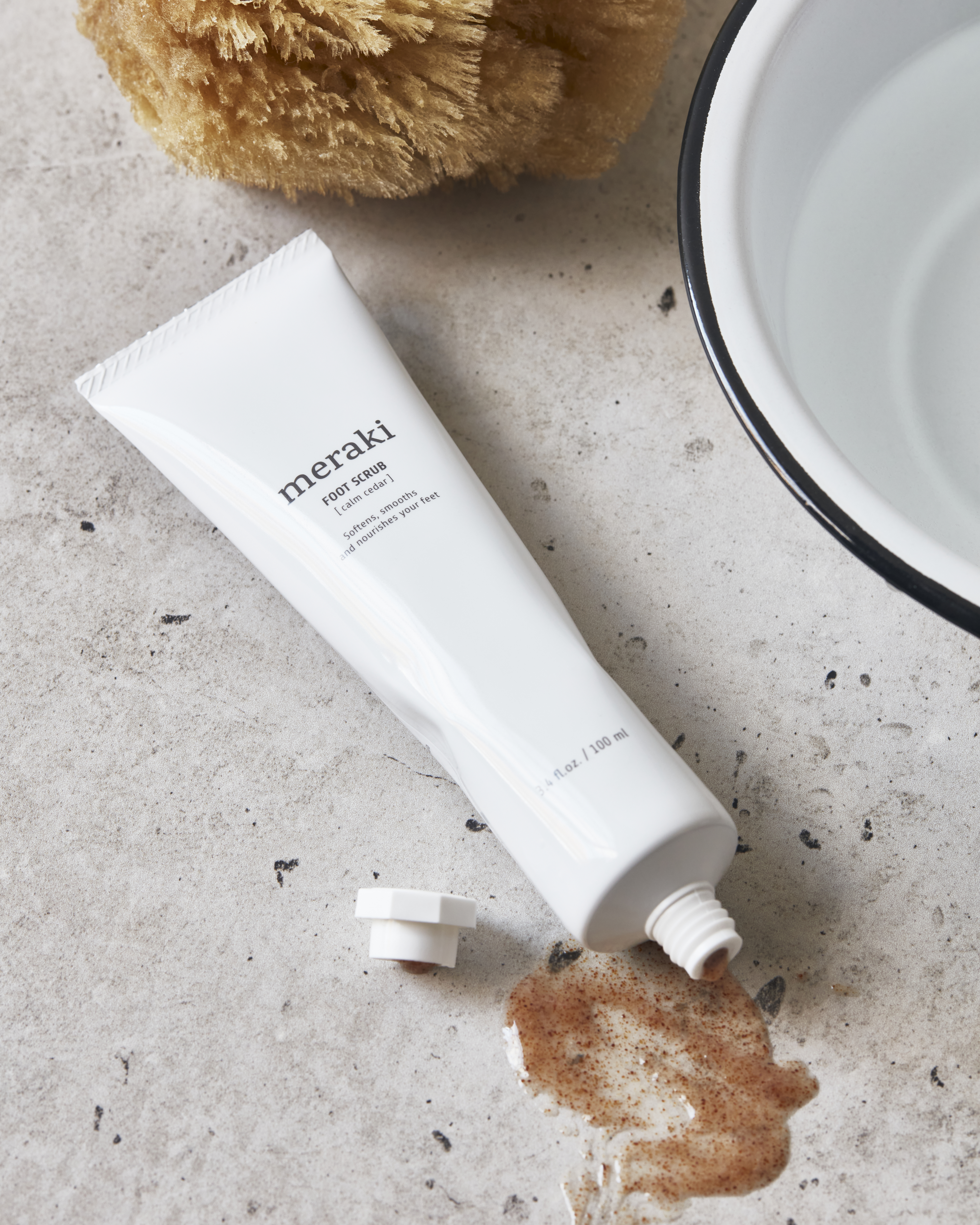 Meraki Foot Scrub, Calm Cedar