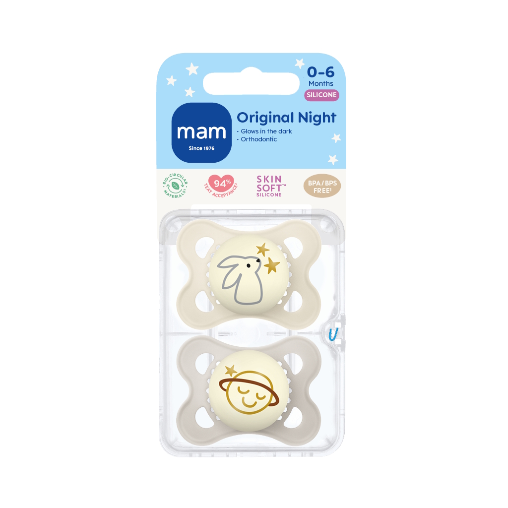 MAM Original Night Silk 0-6m 2p Box V Neutral