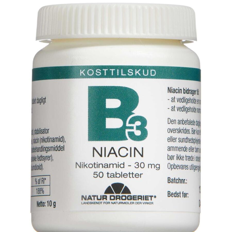 Niacin Nikotinamid Tabletter