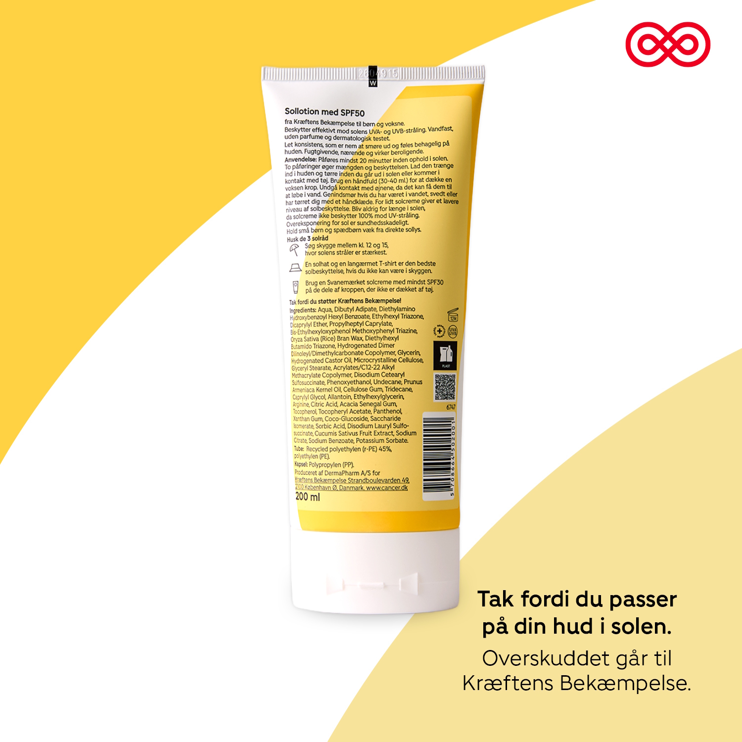 Kræftens Bekæmpelse Sollotion SPF 50