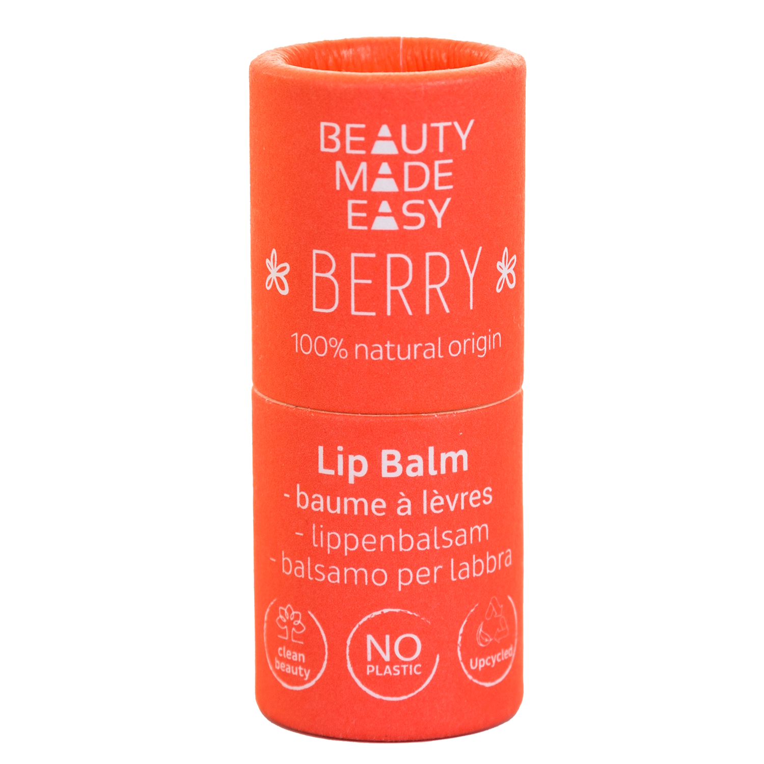 Beauty Made Easy Paper tube Lip balm - BERRY