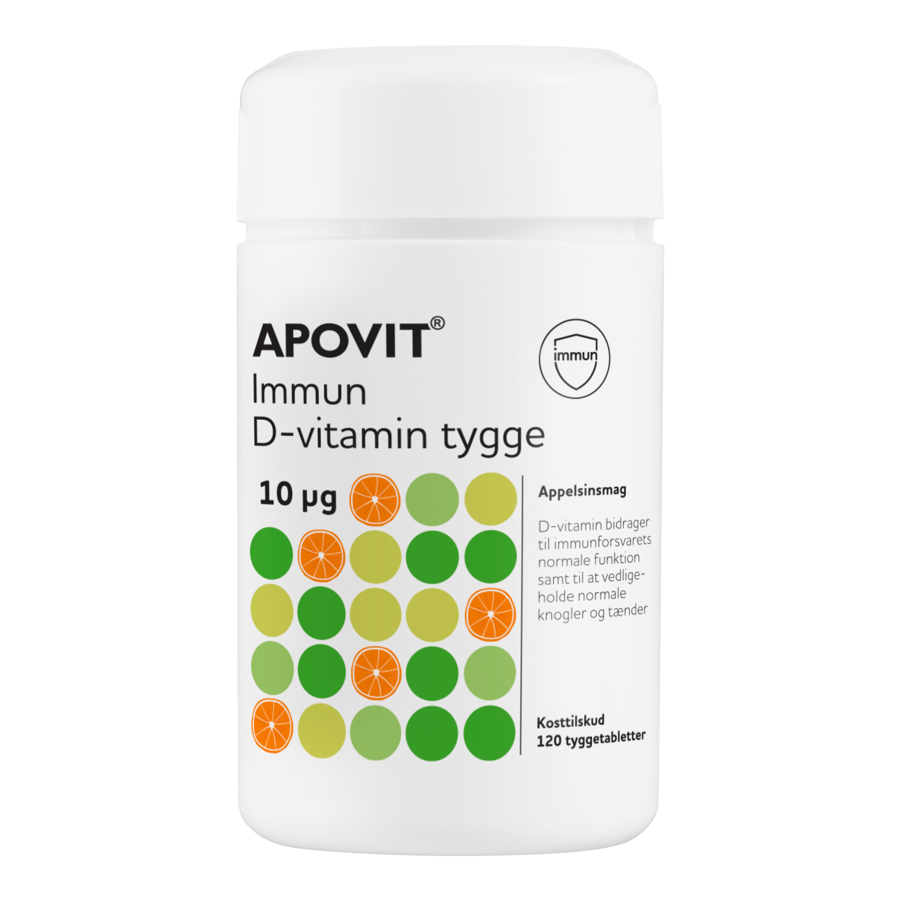 APOVIT Immun D-vitamin Tygge 10 µg