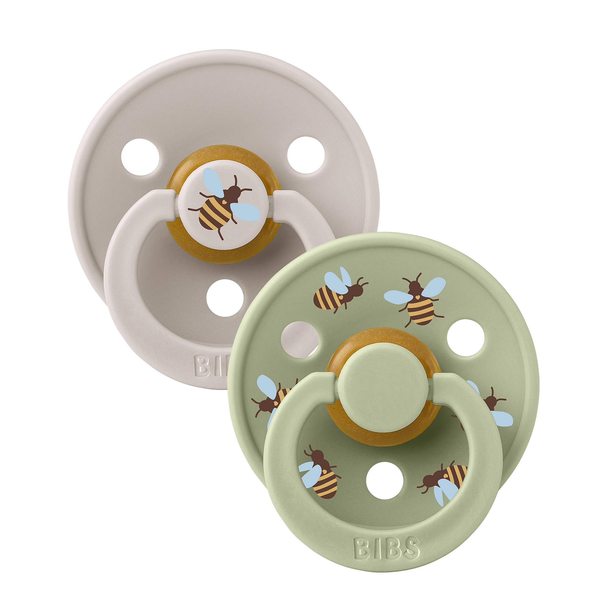 BIBS Pacifier Studio Colour 2-pak Bumblebee Mushroom Mix Size 3