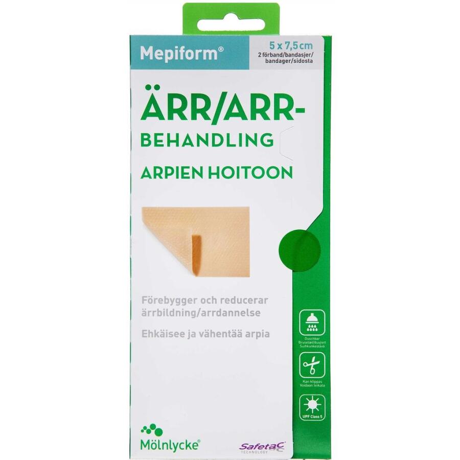 Mepiform 5x7,5 cm ar plaster