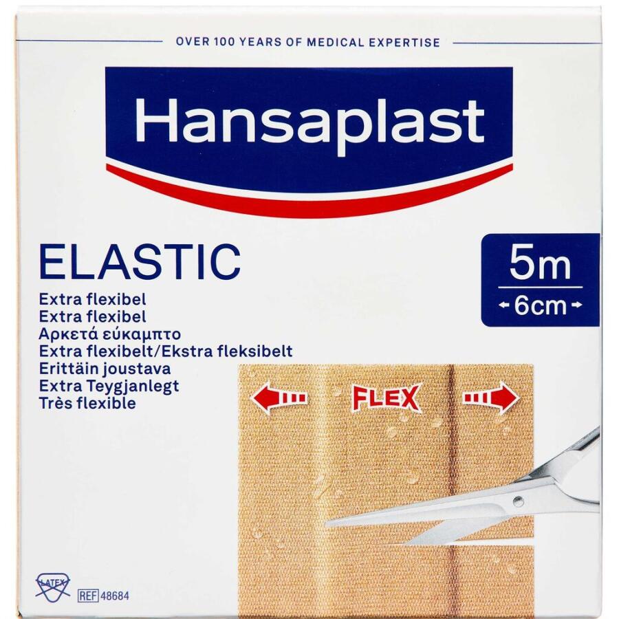 Hansaplast Elastic Plaster Bigpack 5 m x 6 cm