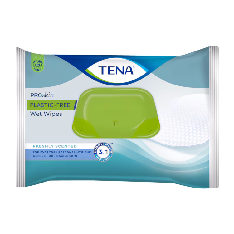 TENA ProSkin Plastic-Free Wet Wipes