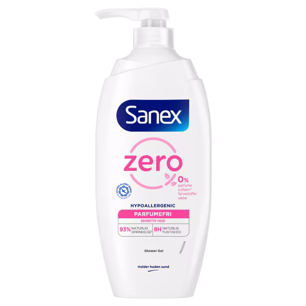 Sanex Shower Gel Zero% 750 ml. Pumpe