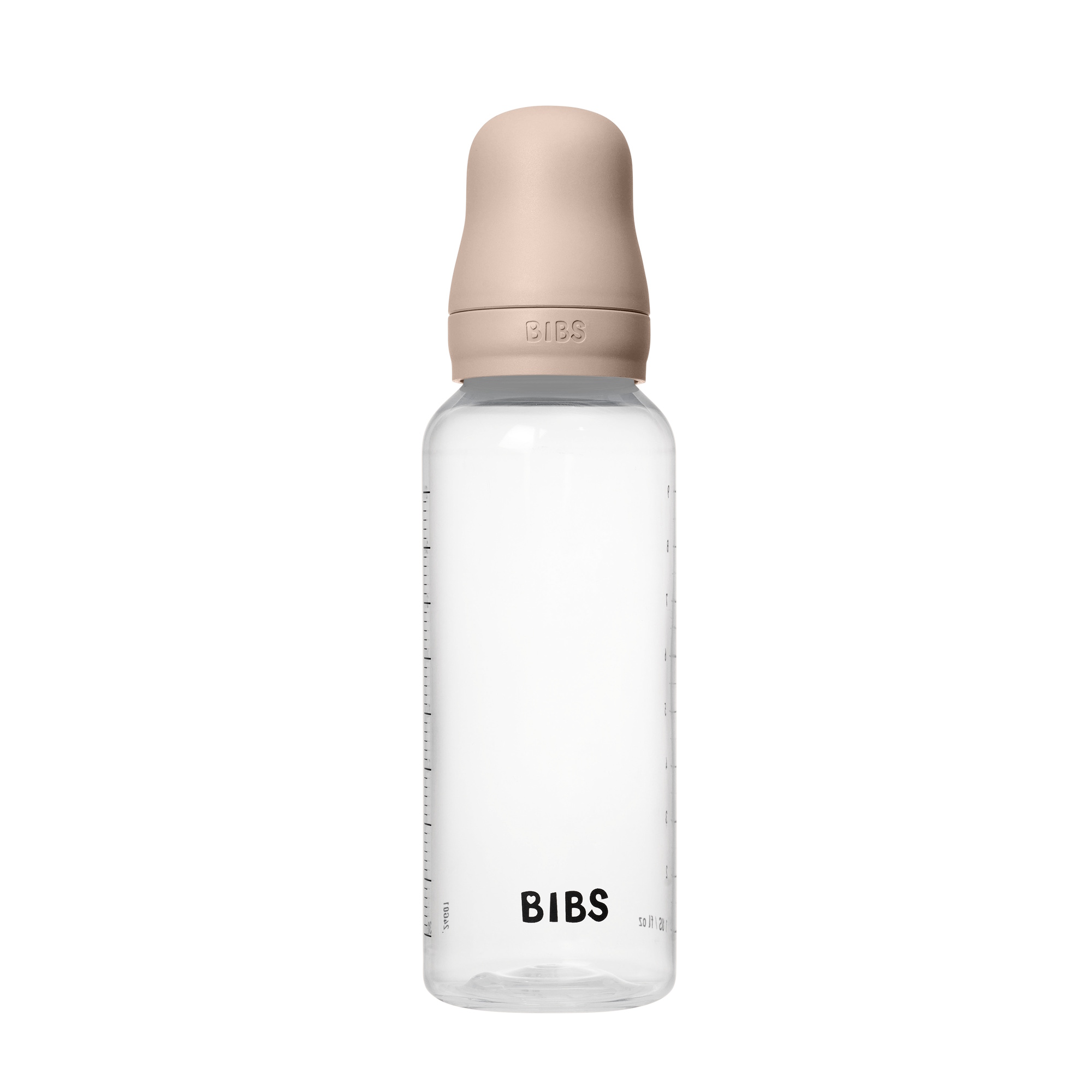 BIBS Baby Plast Bottle Naturgummi Medium Flow Blush