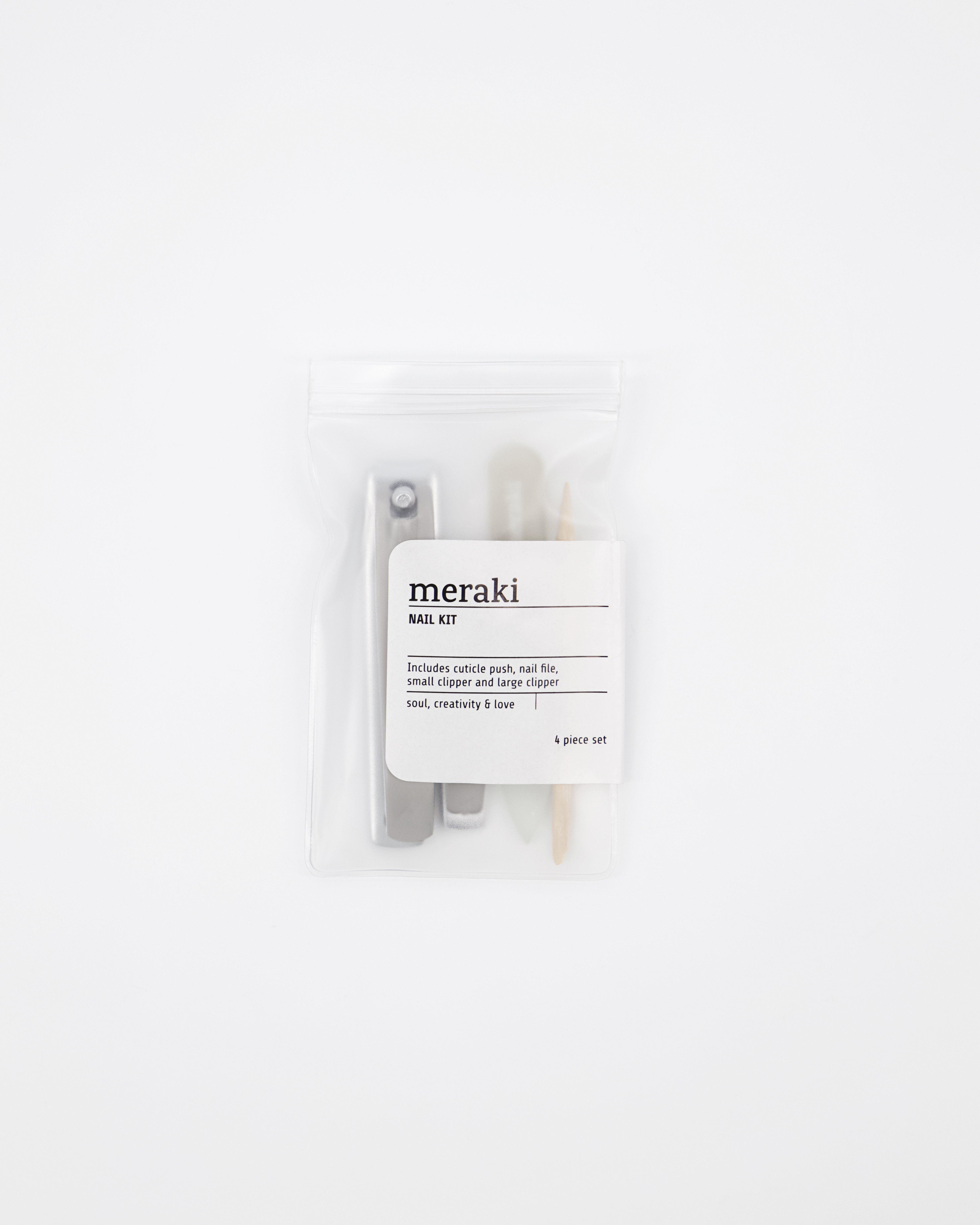 Meraki Nail Kit (Cuticle Push, Nail File, Small Clipper & Large Clipper)