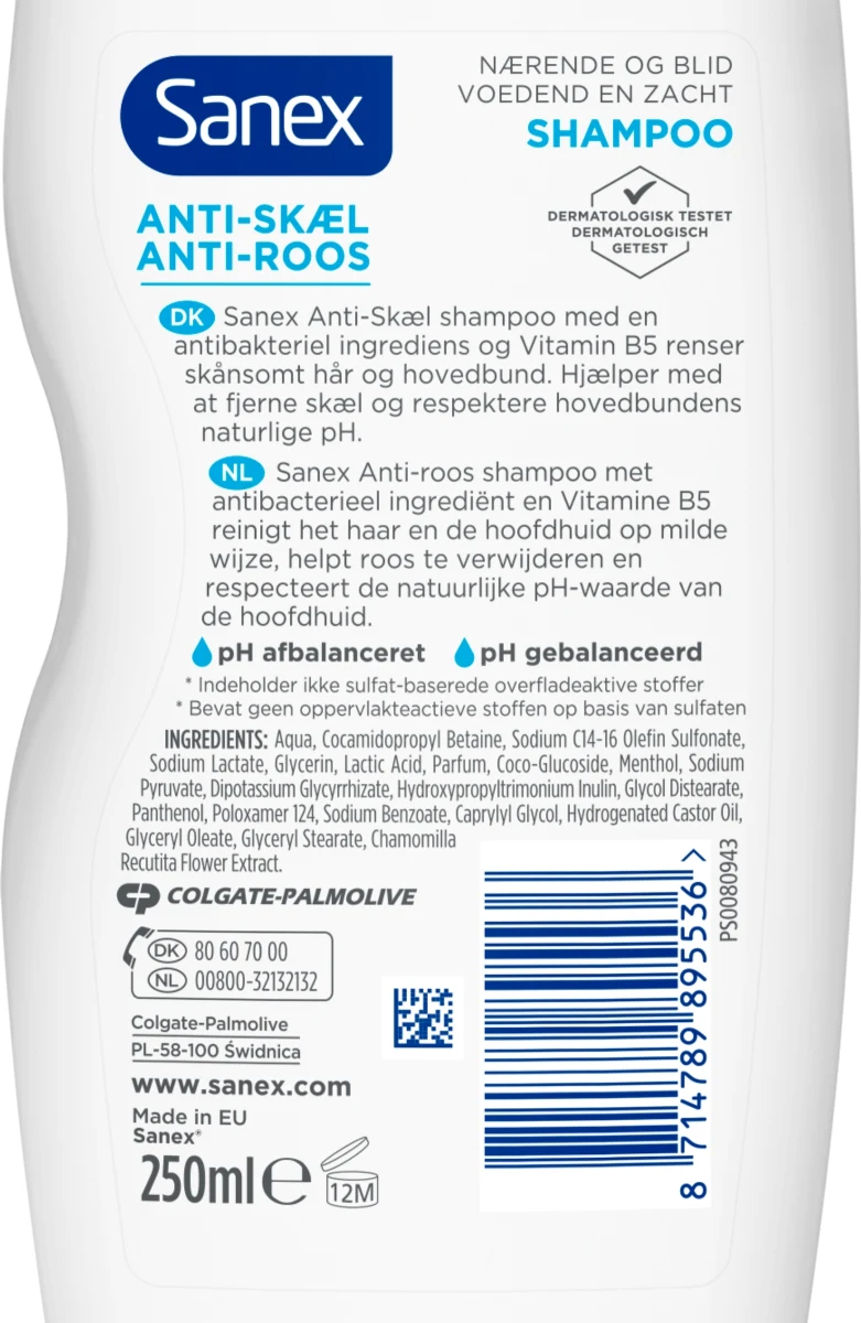 Sanex Shampoo Anti Skæl