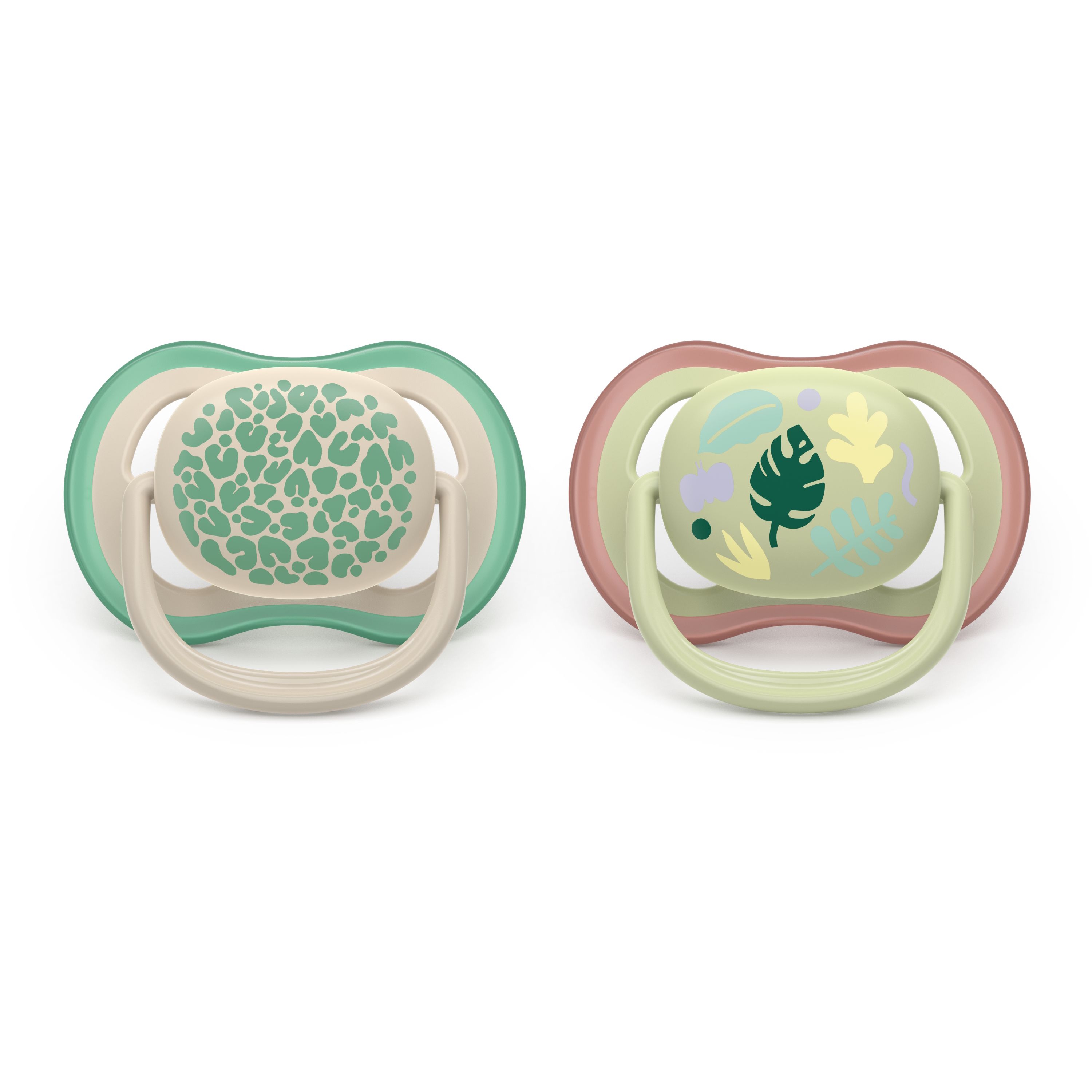Philips Avent Pacifier ultra air, 6-18m, Grøn /beige motiv