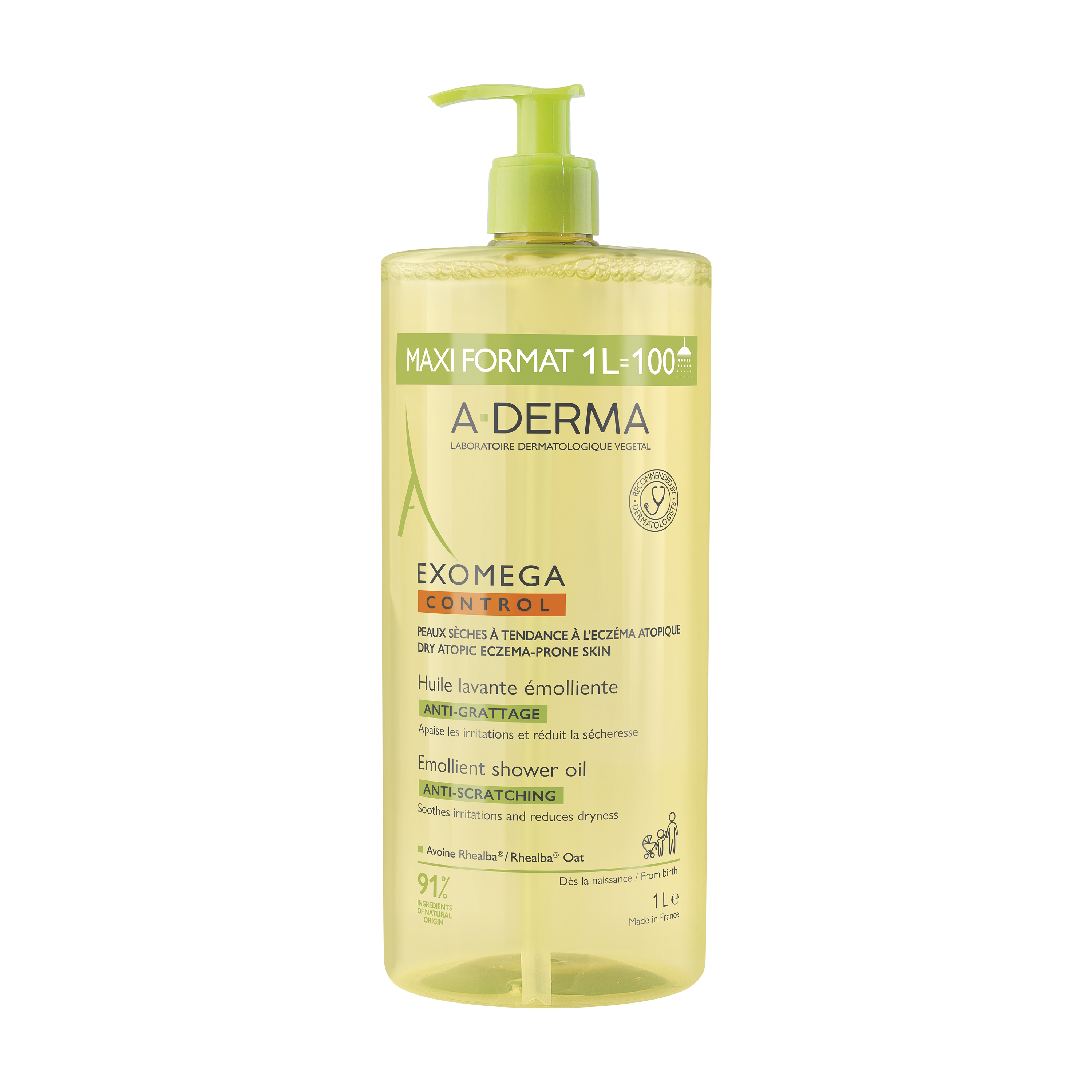 A-DERMA EXOMEGA CONTROL Shower Oil 1L